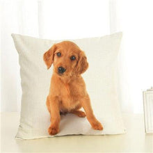 Load image into Gallery viewer, Cute Pet Dog Printed Cushion Cover Linen Pillow Cover Decorative Throw Pillow Cover For Sofa Chair Home
