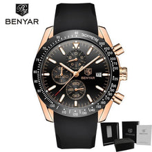 Load image into Gallery viewer, 2021 Blue Men Watch Luxury Design Watches Silicone Band Male Wrist Watches Men's Chronograph Round Watch

