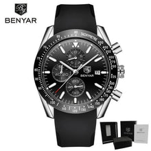 Load image into Gallery viewer, 2021 Blue Men Watch Luxury Design Watches Silicone Band Male Wrist Watches Men's Chronograph Round Watch
