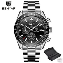 Load image into Gallery viewer, 2021 Blue Men Watch Luxury Design Watches Silicone Band Male Wrist Watches Men's Chronograph Round Watch
