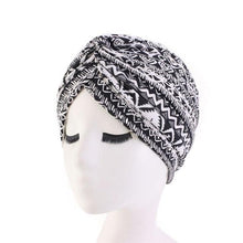 Load image into Gallery viewer, Fashion Soft Cotton Print Inner Headdress Lightweight Turban Elegant Bonnet Hijab Caps Arab Wrap Hijab Headscarf Hat For Woman
