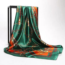 Load image into Gallery viewer, Luxury Long Soft Square Silk Scarves Lightweight Elegant Satin Silk Soft Head Wrap Escharpe Hijab Scarf Muslim Female Silky Shawls Wrap Hair Head Scarves Bandanna For  Women 90*90cm
