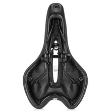 Load image into Gallery viewer, Breathable Silicone Cushion Seat PU Leather Surface Silica Filled Gel Comfortable Shockproof Bicycle Saddle Padded Professional Waterproof Road Bike Saddle For Men
