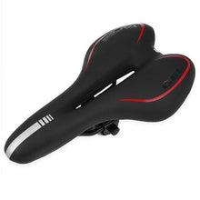 Load image into Gallery viewer, Breathable Silicone Cushion Seat PU Leather Surface Silica Filled Gel Comfortable Shockproof Bicycle Saddle Padded Professional Waterproof Road Bike Saddle For Men

