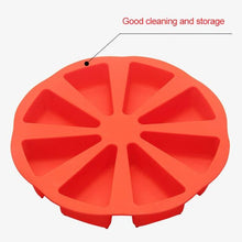 Load image into Gallery viewer, 8 Cavity Silicone Cake Mold Baking Pastry Scone Pans Tools Cake Mould Oven Bread Pizza Bakeware Cake Mould Baking Molds Triangle Silicone Cake Mold Soap Mould Pizza Slices Scone Baking

