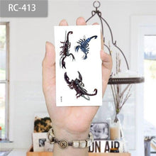 Load image into Gallery viewer, Luxury Men Women 3D Tattoo Waterproof Spider Sticker Realistic Design For Party Halloween
