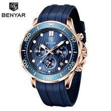 Load image into Gallery viewer, Black Multifunctional Sport Men Watches Luxury Quartz Watches Fashion Chronograph Stylish Elegant Comfortable Watch For Men
