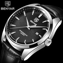 Load image into Gallery viewer, Leather Fashion Sport Men's Watches Luxury Military Quartz Analog Waterproof Men Watch
