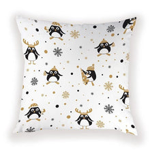 Load image into Gallery viewer, New Year Christmas Decorations Pillows Cover Christmas Décor for Home Christmas Tree Snowflake Snowman Reindeer Home Decor Throw Pillow Case Cushion Cover Santa Merry Christmas Gift Xmas 45x45cm
