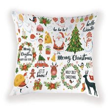 Load image into Gallery viewer, New Year Christmas Decorations Pillows Cover Christmas Décor for Home Christmas Tree Snowflake Snowman Reindeer Home Decor Throw Pillow Case Cushion Cover Santa Merry Christmas Gift Xmas 45x45cm
