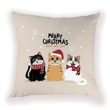 Load image into Gallery viewer, New Year Christmas Decorations Pillows Cover Christmas Décor for Home Christmas Tree Snowflake Snowman Reindeer Home Decor Throw Pillow Case Cushion Cover Santa Merry Christmas Gift Xmas 45x45cm

