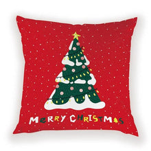Load image into Gallery viewer, New Year Christmas Decorations Pillows Cover Christmas Décor for Home Christmas Tree Snowflake Snowman Reindeer Home Decor Throw Pillow Case Cushion Cover Santa Merry Christmas Gift Xmas 45x45cm
