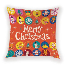 Load image into Gallery viewer, New Year Christmas Decorations Pillows Cover Christmas Décor for Home Christmas Tree Snowflake Snowman Reindeer Home Decor Throw Pillow Case Cushion Cover Santa Merry Christmas Gift Xmas 45x45cm
