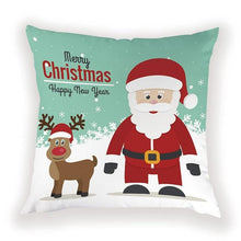 Load image into Gallery viewer, New Year Christmas Decorations Pillows Cover Christmas Décor for Home Christmas Tree Snowflake Snowman Reindeer Home Decor Throw Pillow Case Cushion Cover Santa Merry Christmas Gift Xmas 45x45cm
