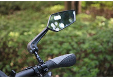 Load image into Gallery viewer, New Scratch Resistant Glass Lens Rear View Mirror Bike Cycling Clear Wide Range Back Sight Rearview Reflector Adjustable Handlebar Rotatable Bicycle Rear View Glass Mirror Wide Angle Acrylic  Safety Mirror New Scratch Resistant Glass Lens
