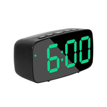 Load image into Gallery viewer, Acrylic/Mirror Alarm Clock LED Digital Clock Voice Control Snooze Time Temperature Display Night Mode Digital Alarm Clock, LED Bedside Clock with 6-Level Brightness Dual Alarm Adjustable Volume with 3 Alarm Sound Alarm Clock for Bedroom Office
