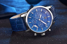 Load image into Gallery viewer, New Luxury Men Watches Chronograph Sports Watches Waterproof Casual Sport Leather Strap Quartz Men's Wrist Watch
