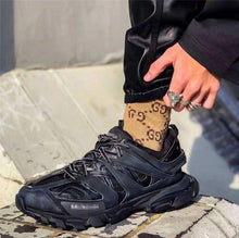 Load image into Gallery viewer, Black Womens Breathable Sneakers  Spring Mesh  Sneakers Woman Elegant Casual Sneakers Outdoor Sport Summer Couple Cushion Flats Running Womens Sneakers
