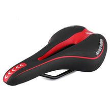 Load image into Gallery viewer, Breathable Silicone Cushion Seat PU Leather Surface Silica Filled Gel Comfortable Shockproof Bicycle Saddle Padded Professional Waterproof Road Bike Saddle For Men
