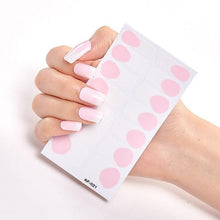 Load image into Gallery viewer, Full Cover Nail Stickers Nail Polish Nail Decoration Nails Sticker Designer Self Adhesive Nail Sticker Creative Nail Art Sticker Sticker Nail Decorations Accessories Metal Curve Stripe Lines Design Letter Nail Sticker Adhesive Decoration Template
