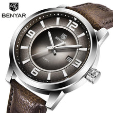 Load image into Gallery viewer, 2021 New Simple Business Quartz Men Wristwatch Luxury Casual Leather Strap Waterproof Watch
