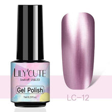 Load image into Gallery viewer, Luxury Metallic Womens Nail Polish Silver Rose Permanent UV Gel Nail Varnish Elegant Luxury Metal Effect More Collor For Girls
