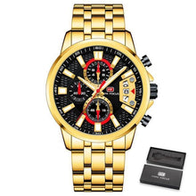 Load image into Gallery viewer, Sport Multifunctional Luxury Mens Watch Quartz Waterproof Colorful Analog Wristwatch Elegant Stainless Steel Design
