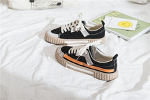 Load image into Gallery viewer, Womens New Spring Fashion Canvas Casual Flats Striped Vulcanize Fashion Style Sneakers Low-Cut Trainers Canvas Flat Sneakers Casual Slip On Canvas Comfortable Design
