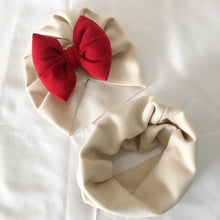 Load image into Gallery viewer, Baby Cotton Hat  Autumn Winter Children Scarf Hat Sets  Bowknot Ear Baby Girl Boy Warm Beanies Cap Neck Warmer Scarf Fleece Balaclava Hood Ski Mask Cold Weather Face Mask Neck Warmer Winter Nose Warmer
