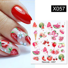 Load image into Gallery viewer, Abstract Lady Face Water Decals Fruit Flower Summer Leopard Alphabet Leaves Nail Stickers Water Black Leaf Sliders Marble Nail Art Stickers Water Transfer Nail Decals Full Wraps Gradient Acrylic Nail Kits for Women Manicure Decoration
