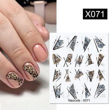 Load image into Gallery viewer, Abstract Lady Face Water Decals Fruit Flower Summer Leopard Alphabet Leaves Nail Stickers Water Black Leaf Sliders Marble Nail Art Stickers Water Transfer Nail Decals Full Wraps Gradient Acrylic Nail Kits for Women Manicure Decoration
