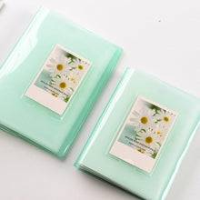 Load image into Gallery viewer, Cute Mini Holds 64 Photos Album Jelly Color Photo Album for Name Card 7s 8 25 50s Mini Photo Album Ring Binder Cover Refillable Notebook Photo Album
