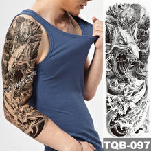 Load image into Gallery viewer, Large Tattoo Sleeve Arm Waterproof Temporary Sticker Tiger Fox For Arm Luxury Colorful Design
