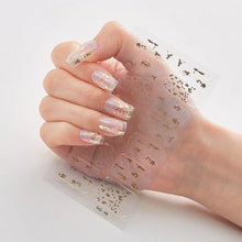 Load image into Gallery viewer, Full Cover Nail Stickers Designer Nail Decals Fashion Five Sorts of Nail Stickers  Nail Sticker set Nail Decoration Nail Strips 3D Nail Art Stickers Decal Slider Template Diy Nail Tool Decorations Nail Art Design Self Adhesive Luxury Designer Nail Sticker
