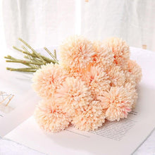 Load image into Gallery viewer, Silk Flower Arrangements Bunch Artificial Flower Bouquet Ball Fake Flowers Home Widding Decoration Valentines Day Gifts
