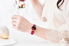 Load image into Gallery viewer, New Red Women Fashion Watch Quartz Luxury Leather Strap Analog Waterproof And Scratch Resistant Watches Excellent Gift For Women
