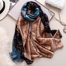 Load image into Gallery viewer, New Brand Designer Luxury  Winter Long Silk Scarf Shawls Wraps Print Cotton Scarf Stylish Head Wraps Scarves Hijabs Neck Scarves Lady Hijab For Female
