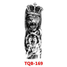 Load image into Gallery viewer, Full Arm Large Size Sleeve Temporary Sticker Dragon Tattoo Waterproof Body Art Realistic 3D Design For Mens
