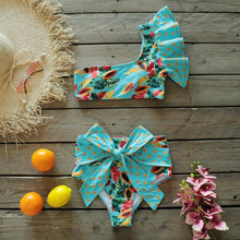 Load image into Gallery viewer, Two-Pieces Women  Push-Up Padded Bra Ruffles Bandage Bikini Set Swimsuit  Women's Bathing Suits Ruffles Flounce Bikini Sets Low Rise Two Piece Swimsuit Swimwear Bathing Suit Beachwear
