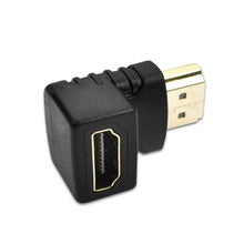 Load image into Gallery viewer, HDMI Compatible 90 Degree Right Angle Adapter HDMI 270 Degree HDMI Gold Plated HDMI 2.0 Male To Female Adapter Connector HDMI Cable Extender 3D 4K Supported
