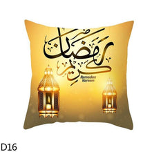 Load image into Gallery viewer, Black Gold Decor Pillow Case Ramadan Cushion Cover Pattern Decorative Cushion Pillowcase Stylish Pillow Home Decor Pillowcover
