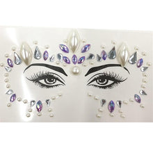 Load image into Gallery viewer, 3D Makeup Tattoo Face Gems Glitter Face Jewels Crystal Stickers Face Glitter for Festival Carnival Party
