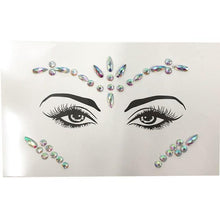 Load image into Gallery viewer, 3D Makeup Tattoo Face Gems Glitter Face Jewels Crystal Stickers Face Glitter for Festival Carnival Party
