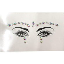 Load image into Gallery viewer, 3D Makeup Tattoo Face Gems Glitter Face Jewels Crystal Stickers Face Glitter for Festival Carnival Party
