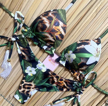 Load image into Gallery viewer, Popular Women's Beachwear  Bikini Set Swimwear Push-Up Padded Swimsuit Floral Bikini Set Low Rise Ruffled Two Pieces Swimsuit Push Up Bathing Suit Swimwear
