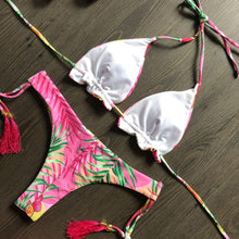 Load image into Gallery viewer, Popular Women's Beachwear  Bikini Set Swimwear Push-Up Padded Swimsuit Floral Bikini Set Low Rise Ruffled Two Pieces Swimsuit Push Up Bathing Suit Swimwear
