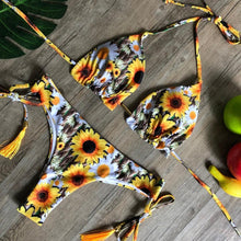 Load image into Gallery viewer, Popular Women's Beachwear  Bikini Set Swimwear Push-Up Padded Swimsuit Floral Bikini Set Low Rise Ruffled Two Pieces Swimsuit Push Up Bathing Suit Swimwear
