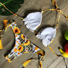 Load image into Gallery viewer, Popular Women's Beachwear  Bikini Set Swimwear Push-Up Padded Swimsuit Floral Bikini Set Low Rise Ruffled Two Pieces Swimsuit Push Up Bathing Suit Swimwear
