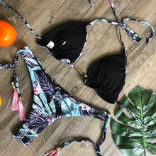 Load image into Gallery viewer, Popular Women's Beachwear  Bikini Set Swimwear Push-Up Padded Swimsuit Floral Bikini Set Low Rise Ruffled Two Pieces Swimsuit Push Up Bathing Suit Swimwear
