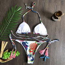 Load image into Gallery viewer, Popular Women's Beachwear  Bikini Set Swimwear Push-Up Padded Swimsuit Floral Bikini Set Low Rise Ruffled Two Pieces Swimsuit Push Up Bathing Suit Swimwear

